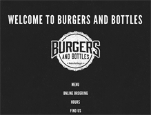 Tablet Screenshot of burgersbottles.com